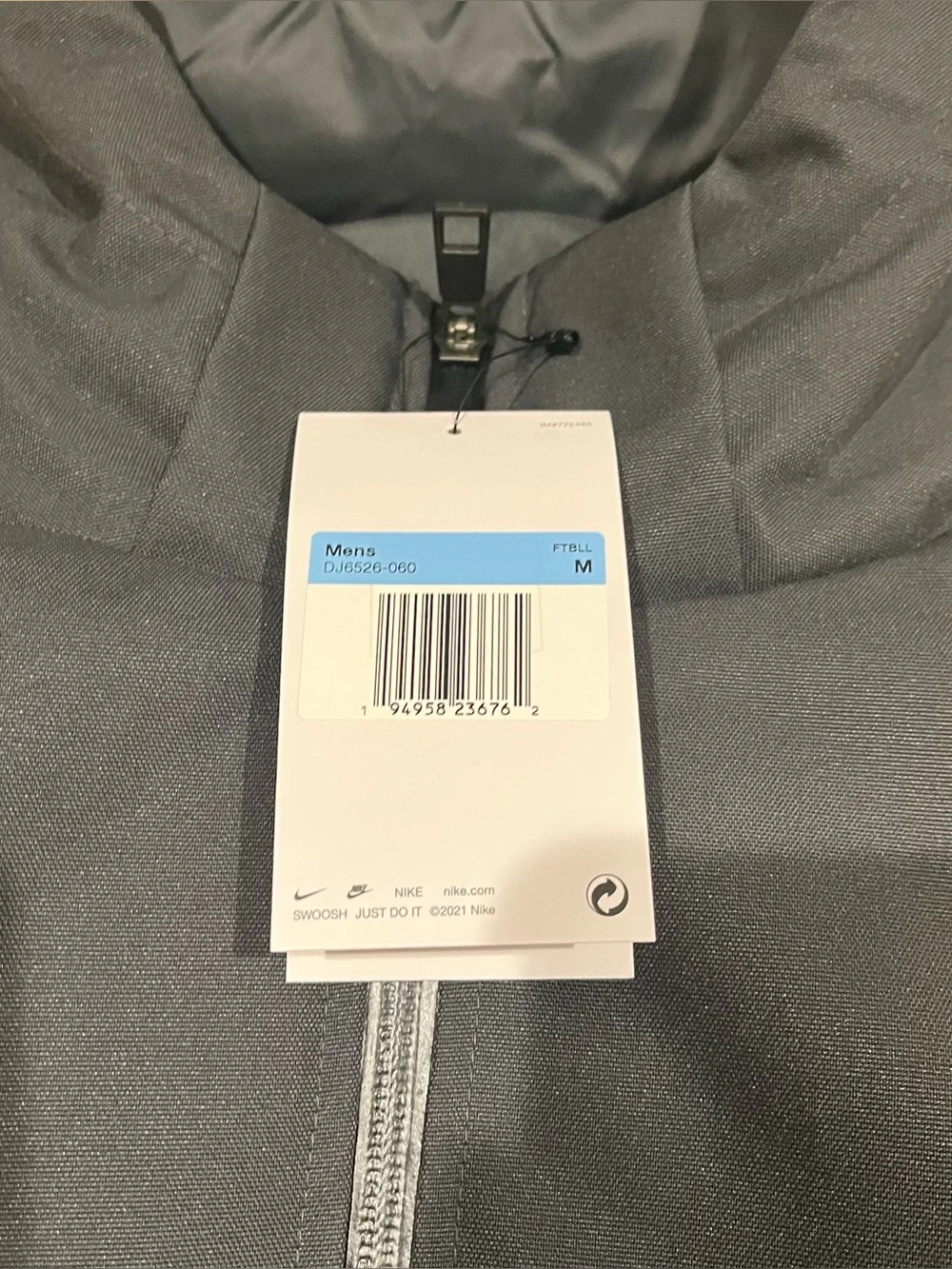 Nike 550 Down Hooded Parka Team Issue Storm Fit Gray Jacket Medium DJ6526-060 M